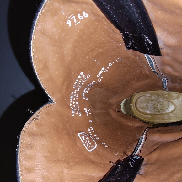 Dan Post Mens Cowboy Boots (Black) - Picture 6 of 9